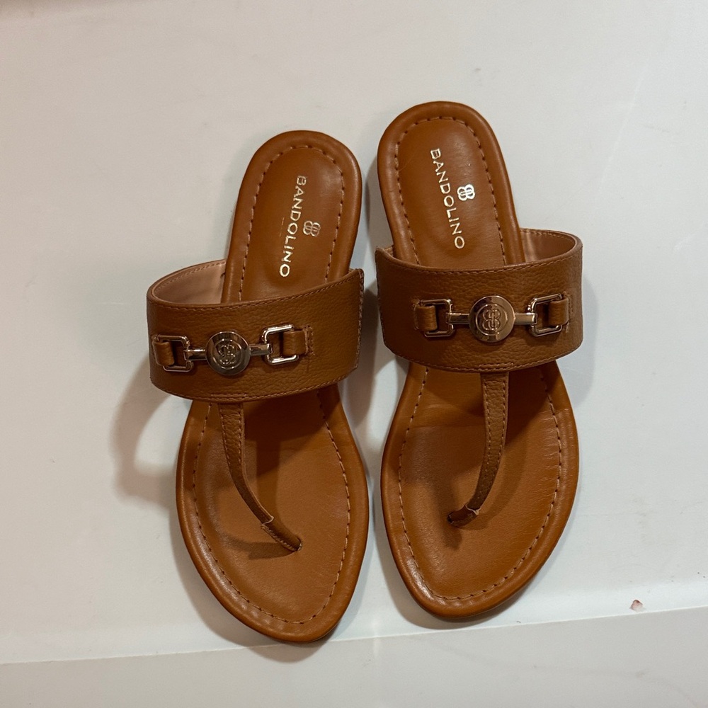 Bandolino Women's Tan Slide Sandals